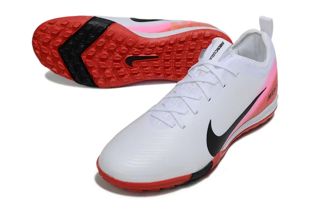 Nike Mercurial Turf White Red Pink Gradient Turf Soccer Shoes 5