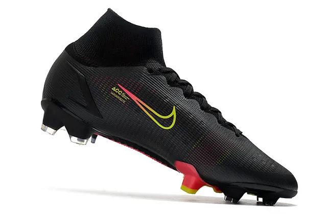 Nike Mercurial Vapor Noir Rose Jaune Dégradé Terrain ferme Chaussures de football 3