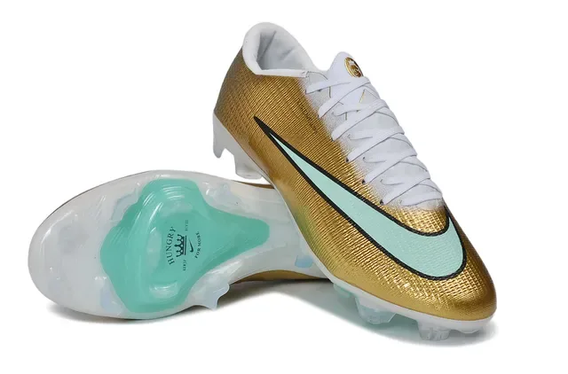 Nike Mercurial Vapor Gold Mint Firm-Ground Soccer Shoes 3