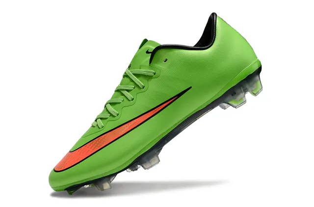 Nike Mercurial Vapor সবুজ কমলা লো-কাট সিন্থেটিক উপর ফার্ম-গ্রাউন্ড সকার শু 3