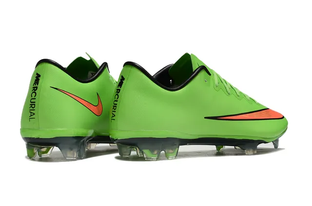 Nike Mercurial Vapor সবুজ কমলা লো-কাট সিন্থেটিক উপর ফার্ম-গ্রাউন্ড সকার শু 5