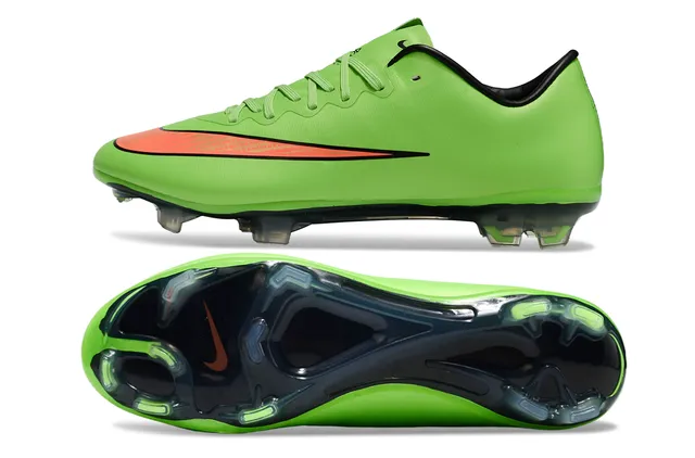 Nike Mercurial Vapor সবুজ কমলা লো-কাট সিন্থেটিক উপর ফার্ম-গ্রাউন্ড সকার শু 6