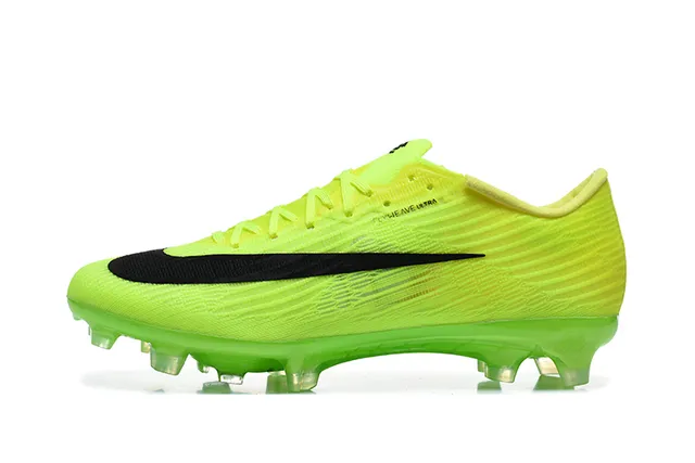 Nike Mercurial Vapor नीन येलो काला फर्म ग्राउंड फुटबॉल जूते 6