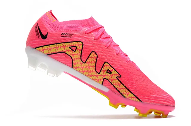 Nike Mercurial Vapor 粉黄 钉地足球鞋 2
