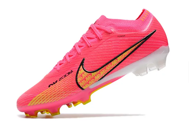 Nike Mercurial Vapor 粉黄 钉地足球鞋 3