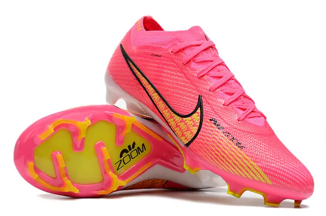 Nike Mercurial Vapor 粉黄 钉地足球鞋 4