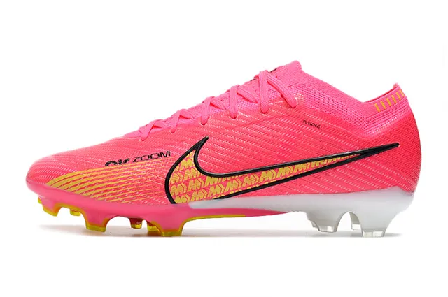 Nike Mercurial Vapor 粉黄 钉地足球鞋 7
