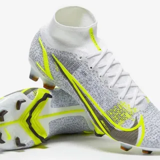 Nike Mercurial Vapor White Volt Firm-Ground Soccer Shoes