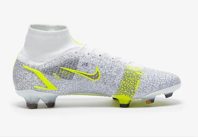 Nike Mercurial Vapor White Volt Firm-Ground Sapatos de futebol 5