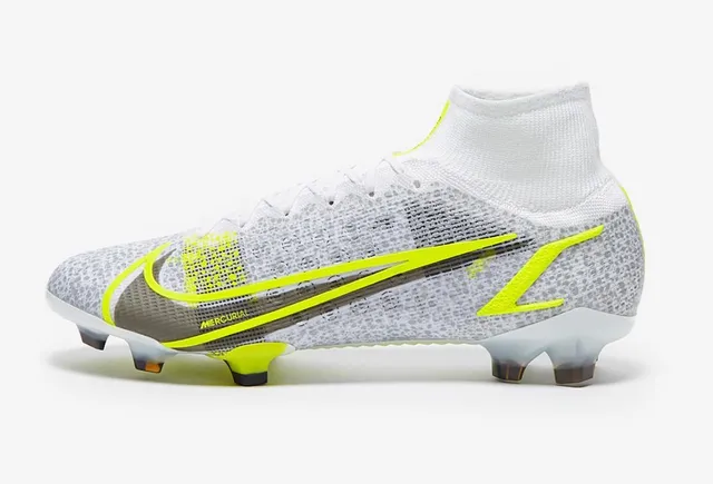 Nike Mercurial Vapor White Volt Firm-Ground Sapatos de futebol 6