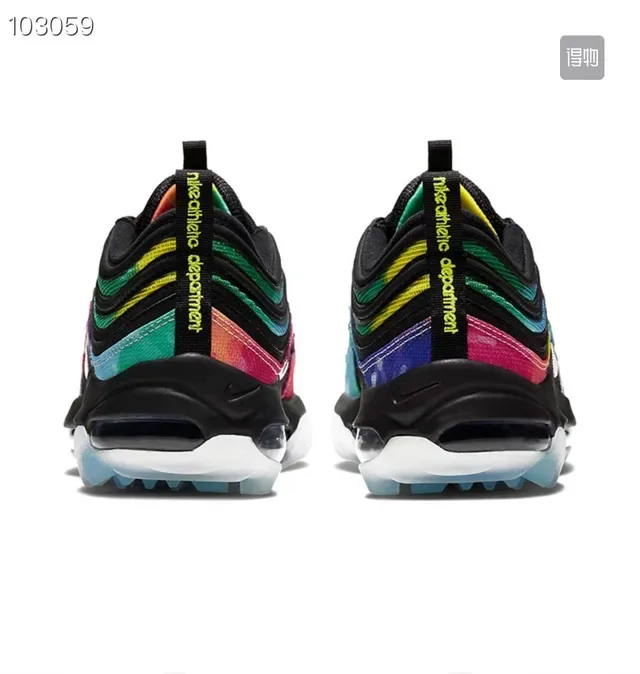 Nike Multicolor Black Wavy Layered Upper Tie-Dye Print Lifestyle Sneakers 3