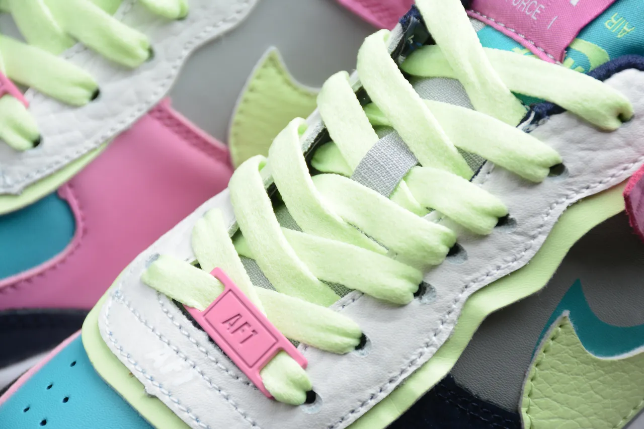 Nike Multicolor Deconstructed Multi-Panel Upper Textured Leather Overlays Lifestyle Sneakers 8
