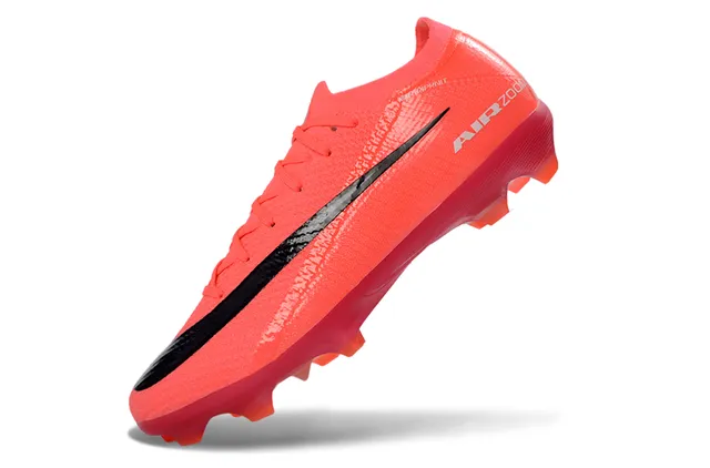 Nike أورانج أسود Flyknit أب أكمام منخفضة Firm-Ground أحذية كرة القدم 3
