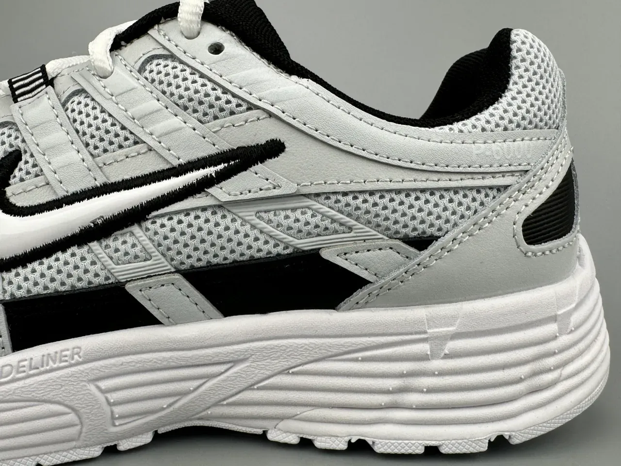 Nike P-6000 Light Gray and Black Lifestyle Sneakers 5