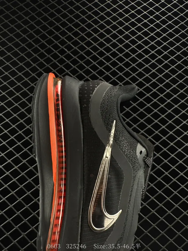 Nike Pegasus Premium Black Red Knit Upper Visible Air Unit Running Shoes 2