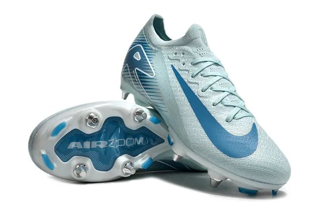 Nike Phantom GT Air Zoom हल्का नीला ठोस मैदान फुटबॉल जूते 3