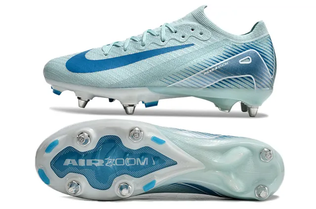 Nike Phantom GT Air Zoom हल्का नीला ठोस मैदान फुटबॉल जूते 5