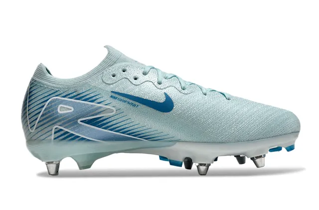 Nike Phantom GT Air Zoom हल्का नीला ठोस मैदान फुटबॉल जूते 7