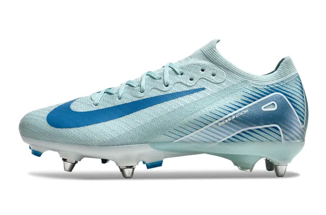 Nike Phantom GT Air Zoom हल्का नीला ठोस मैदान फुटबॉल जूते 8