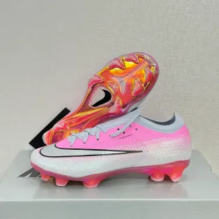 Nike Phantom GT Atomknit Iridescent Pink White Firm-Ground Sapatos de futebol