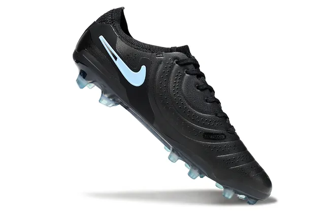 Nike Phantom GT काला नीला सिंथेटिक ऊपरी हल्का Swoosh जोर कठोर मैदान फुटबॉल जूते 2