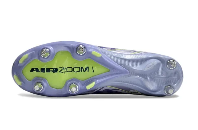 Nike Phantom GT Purple Green High-Cut Sock-Fit Upper Knit Construction Firm-Ground Soccer Shoes 6
