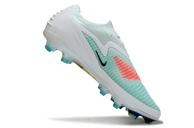 Nike Phantom GT White Green लो-कट निट अपर असिमेट्रिक लेसिंग फर्म-ग्राउंड सोकर शूज 2