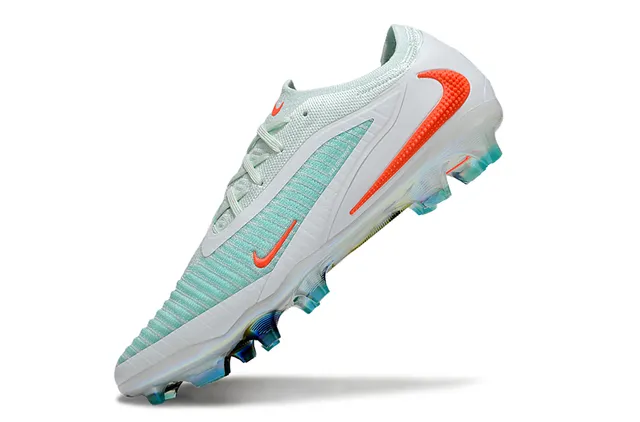 Nike Phantom GT White Green लो-कट निट अपर असिमेट्रिक लेसिंग फर्म-ग्राउंड सोकर शूज 3