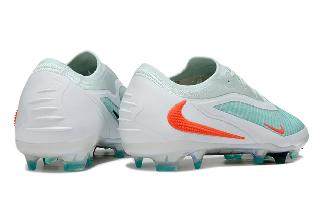 Nike Phantom GT White Green लो-कट निट अपर असिमेट्रिक लेसिंग फर्म-ग्राउंड सोकर शूज 5
