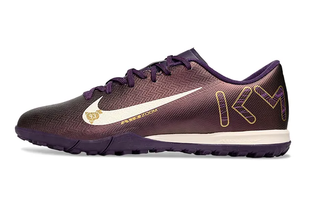 Nike بنفسجي ذهبي منخفض القطع أعلى منسوج رباط لامتماثل عشب اصطناعي 7
