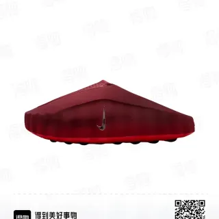 Nike Red Black Laceless Molded Upper Perforated Texture Sneakers
