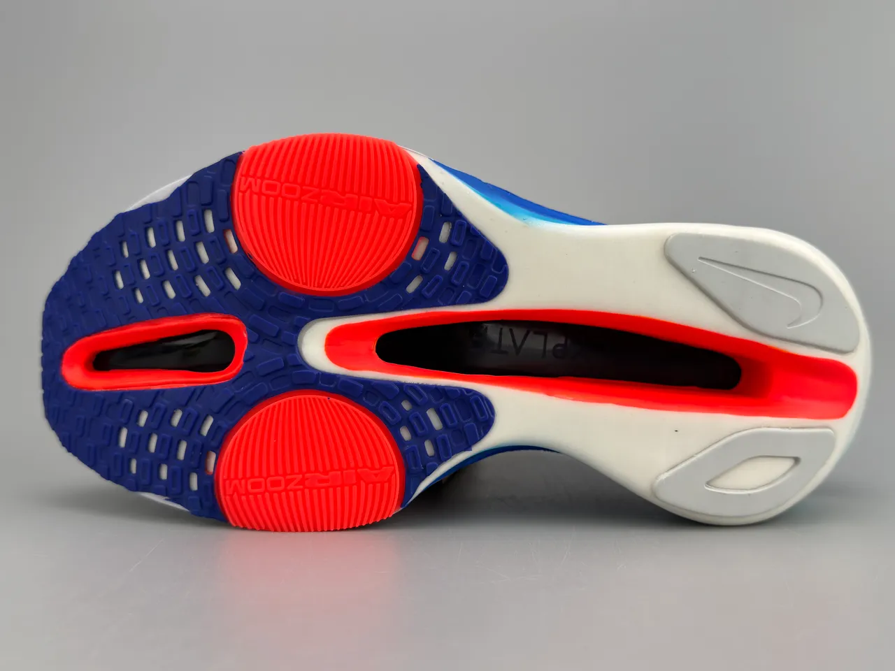 Nike Road Racing AF Chaussures de course Gris clair Marine Orange 6