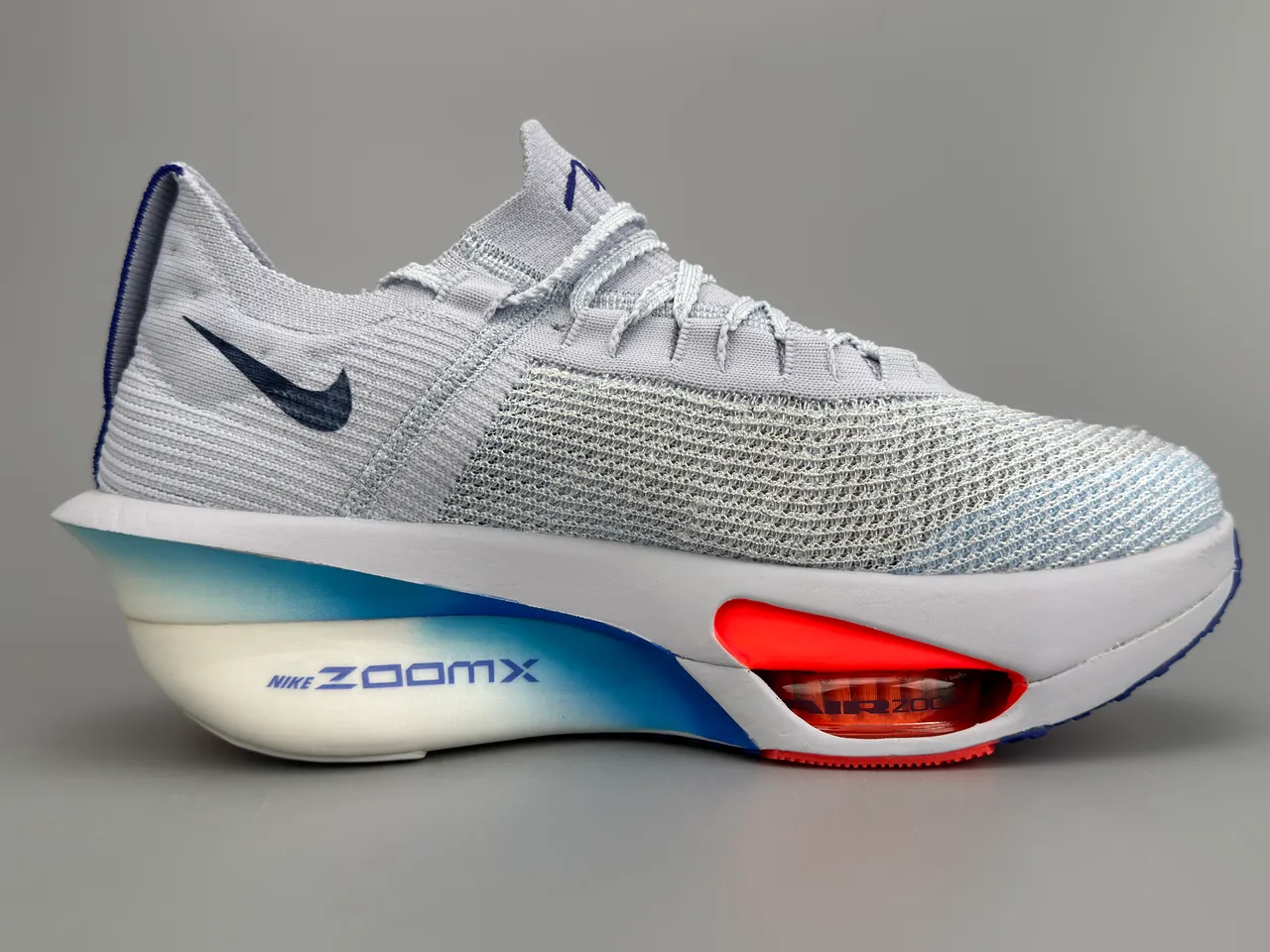Nike Road Racing AF Chaussures de course Gris clair Marine Orange 10