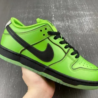 Nike SB Dunk Low नींबू हरा काला स्केटबोर्ड जूते