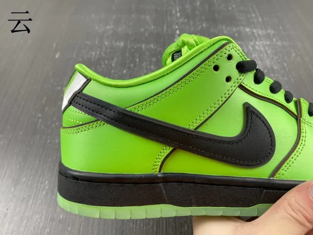 Nike SB Dunk Low Lime Green Black Skateboard Shoes 3