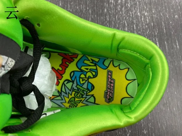 Nike SB Dunk Low Lime Green Black Skateboard Shoes 8