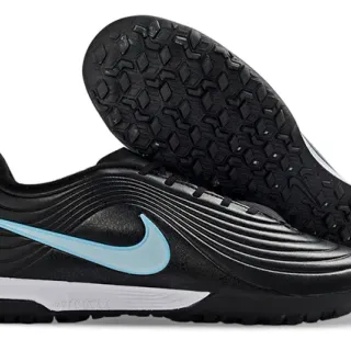 Nike Tiempo Legend أسود/أزرق فاتح العشب الصناعي أحذية كرة القدم