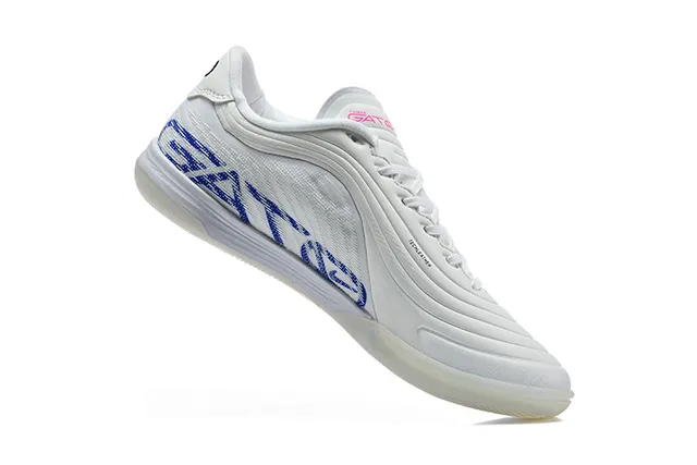 Nike Tiempo Legend Indoor blanco rosa azul zapatos de fútbol indoor 3