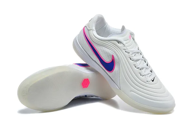 Nike Tiempo Legend Indoor blanco rosa azul zapatos de fútbol indoor 7