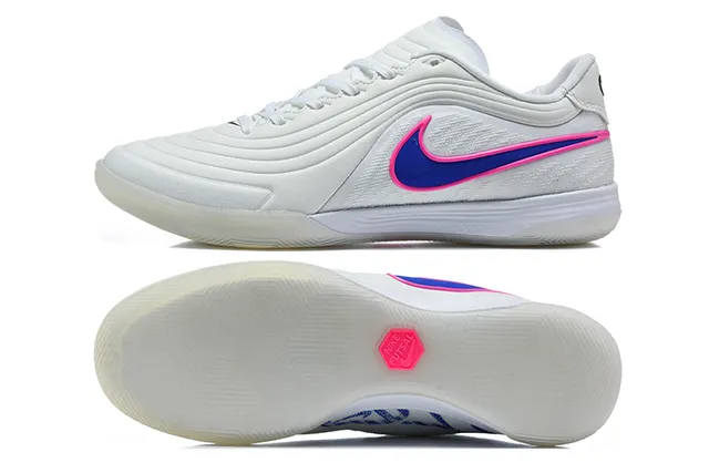 Nike Tiempo Legend Indoor blanco rosa azul zapatos de fútbol indoor 9