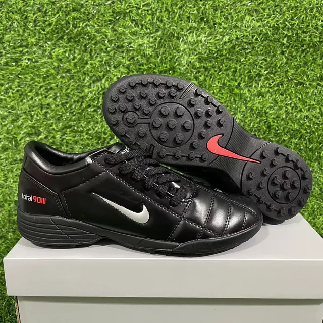 Nike Total 90 III Black Silver Red Turf Soccer Shoes 11