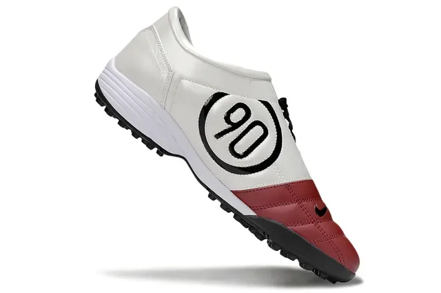 Nike Total 90 III বার্গান্ডি সাদা কালো টার্ফ ফুটবল জুতা 2