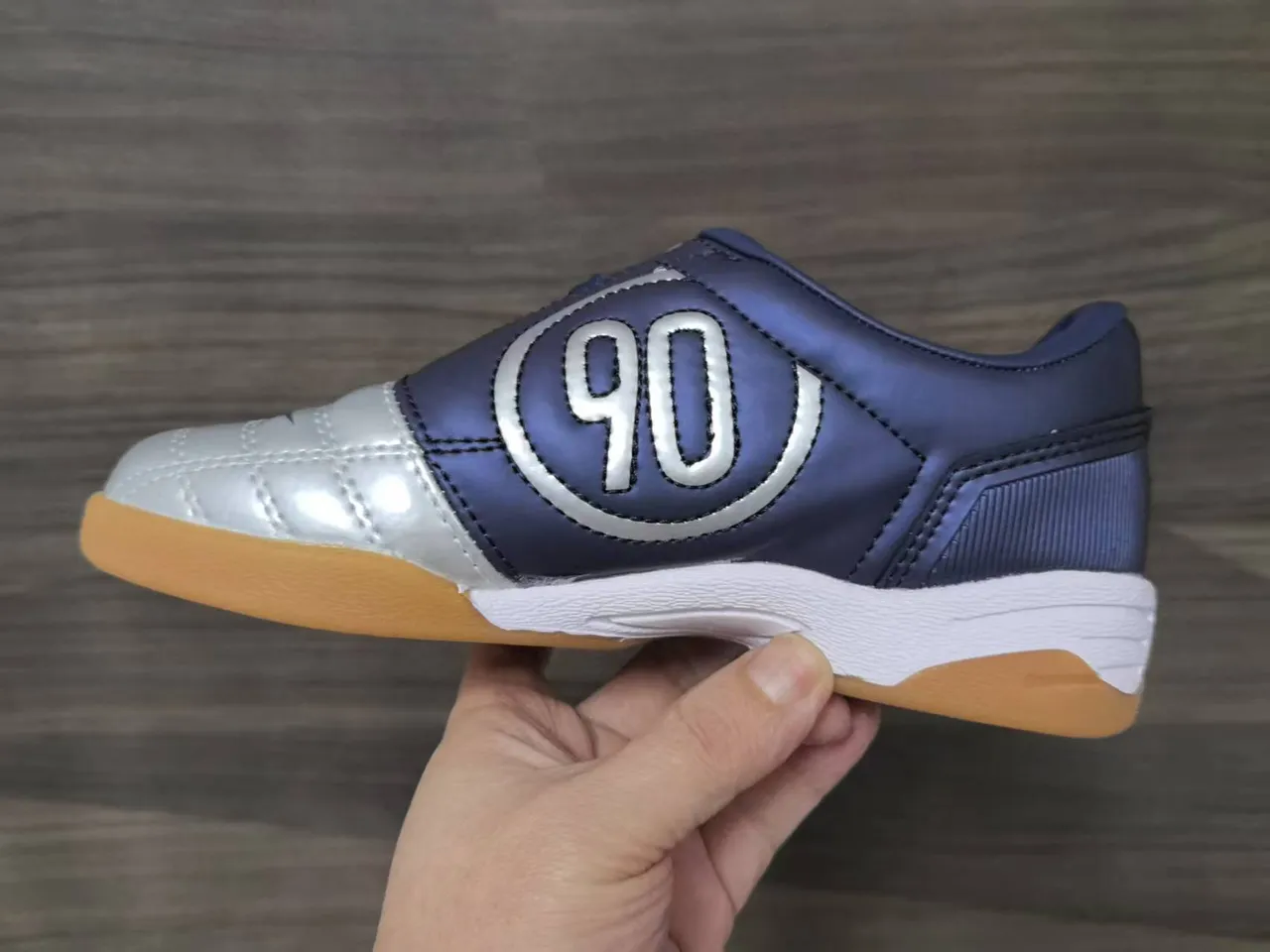 Nike Total 90 III চাঁদি নেভি ইন্ডোর সকার জুতো 4