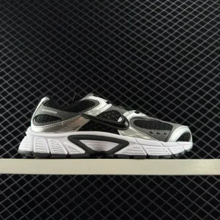 Nike V5 RNR Prata Preto Jaula Retro de Onda Sobreposições Metálicas Tênis Grossos