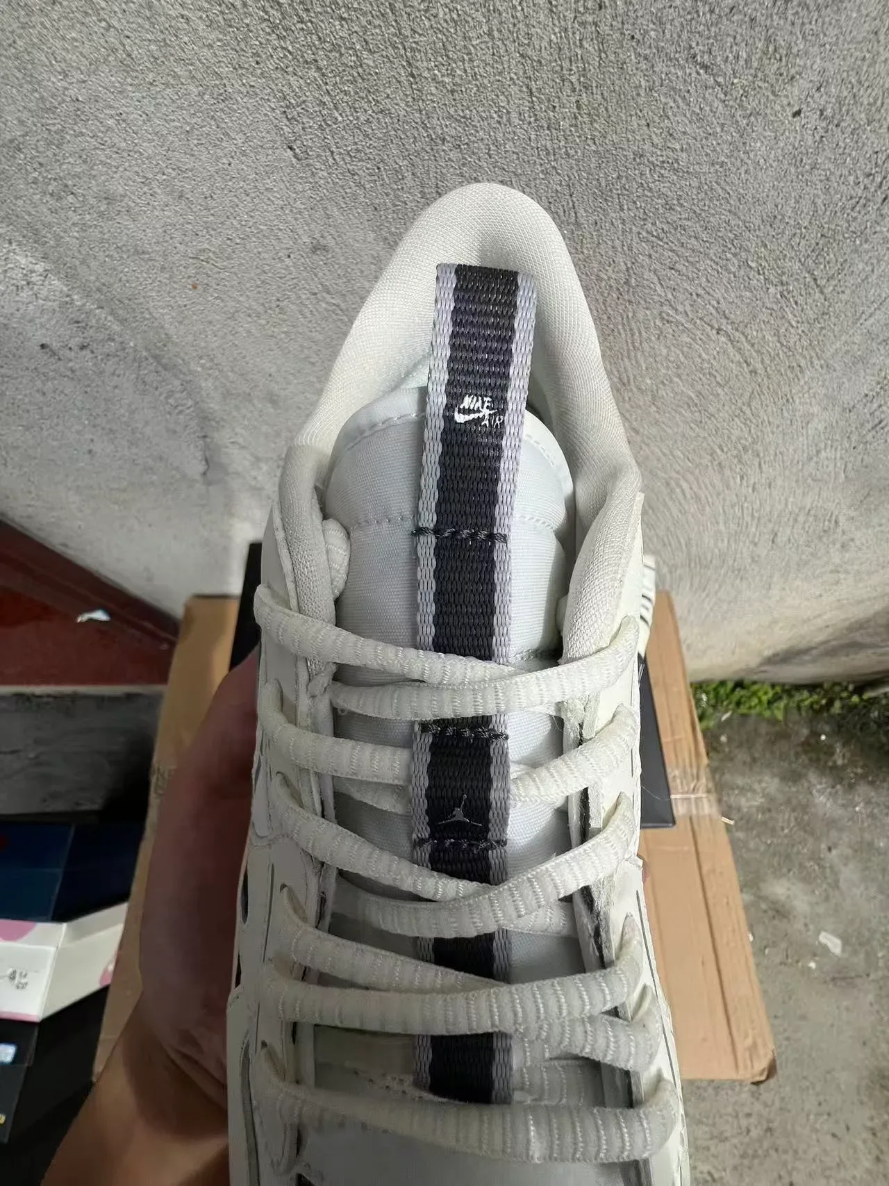 Sneakers Nike Blanc Noir Couches Synthétiques Iridescentes Swoosh 4