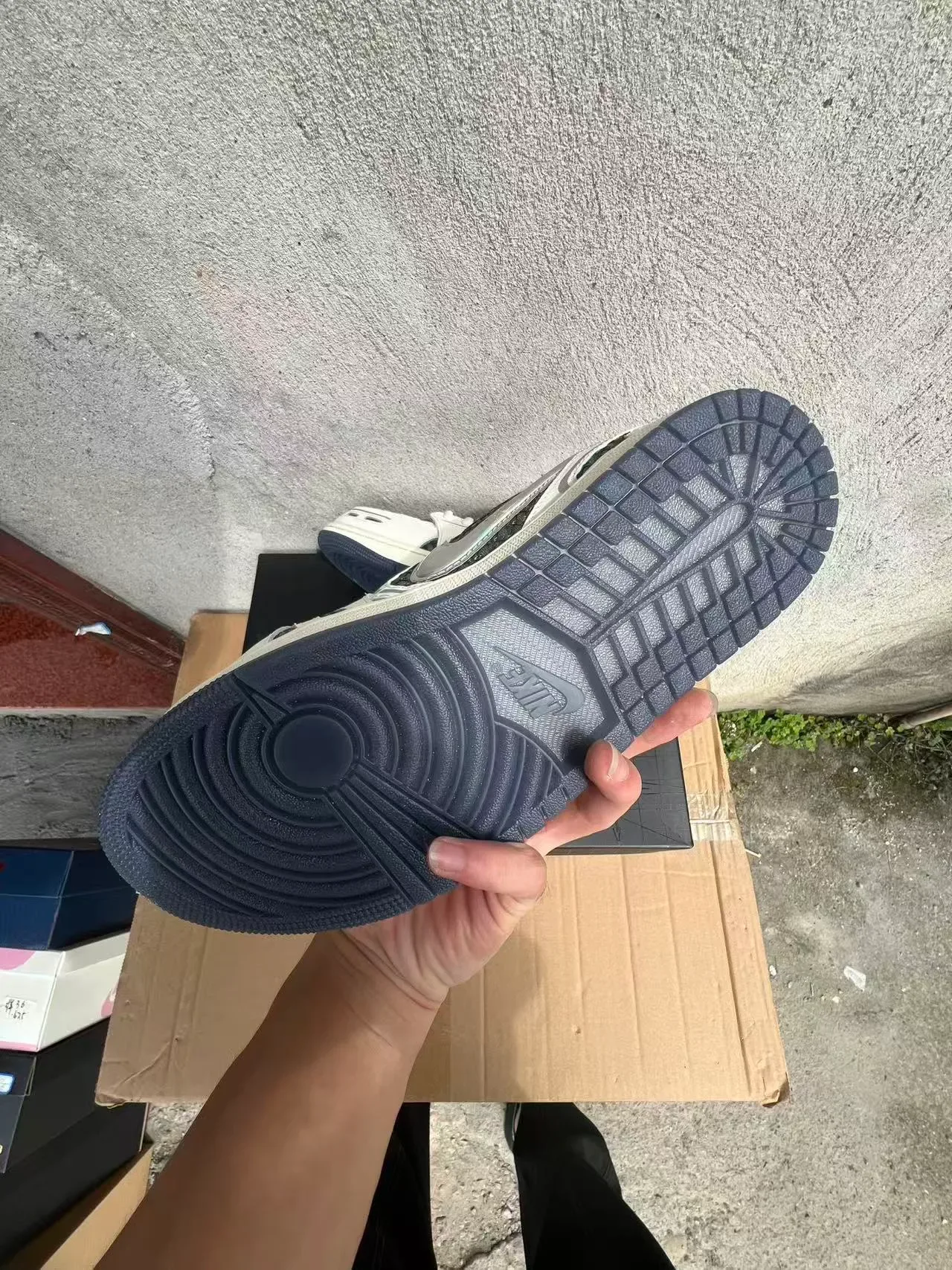 Sneakers Nike Blanc Noir Couches Synthétiques Iridescentes Swoosh 6