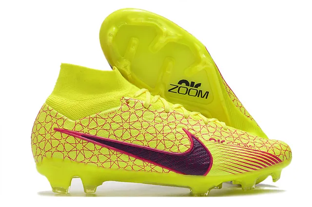 Nike Zapatillas de fútbol con empeine alto con ajuste de calcetín, suela metálica de placa y superficie de firme 3