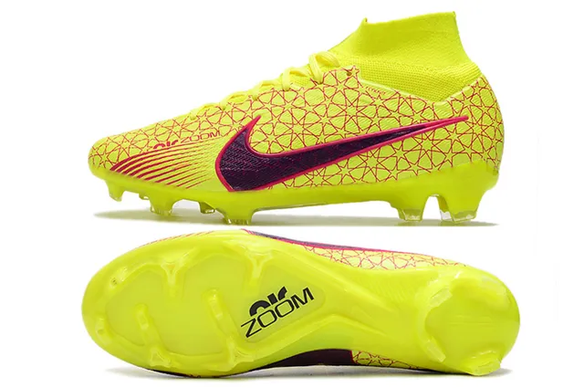 Nike Zapatillas de fútbol con empeine alto con ajuste de calcetín, suela metálica de placa y superficie de firme 17
