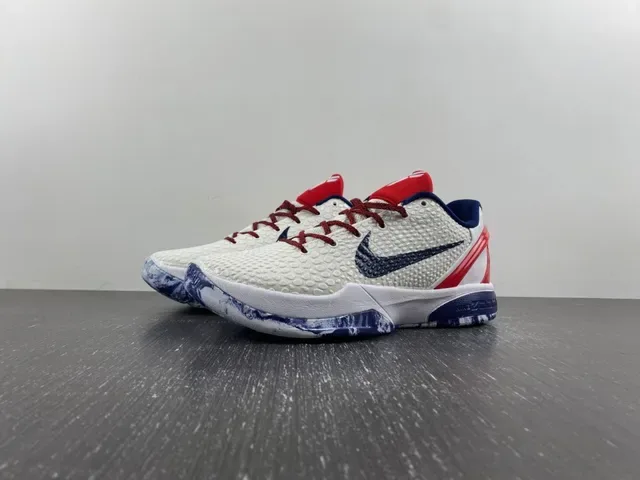 Nike Blanco Marino Upper Tejido Texturizado Capa Cage Sintético Zapatillas de Baloncesto 2