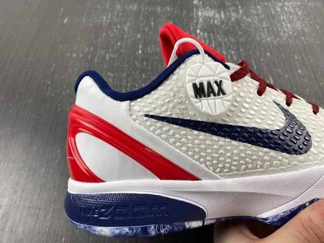 Nike Blanco Marino Upper Tejido Texturizado Capa Cage Sintético Zapatillas de Baloncesto 5